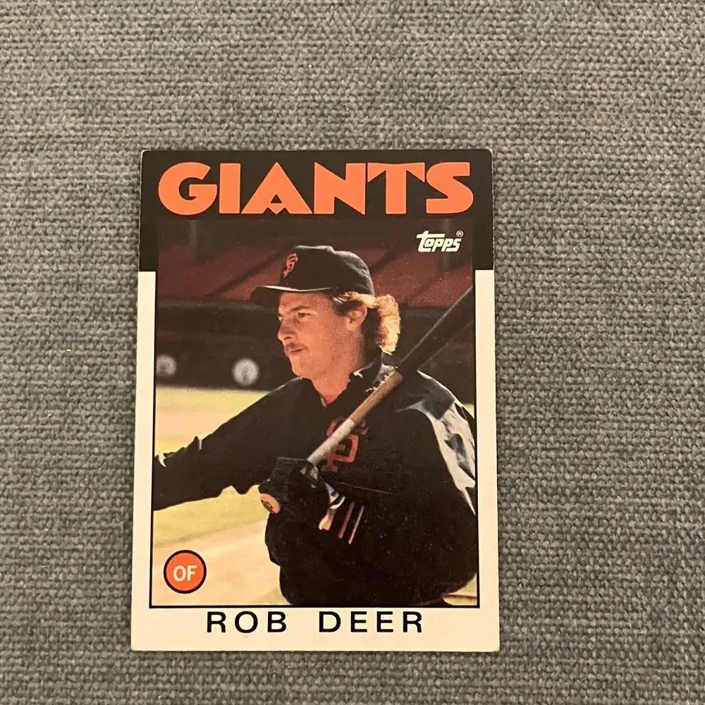 1986 Topps San Francisco Giants Baseball Card Trading Card